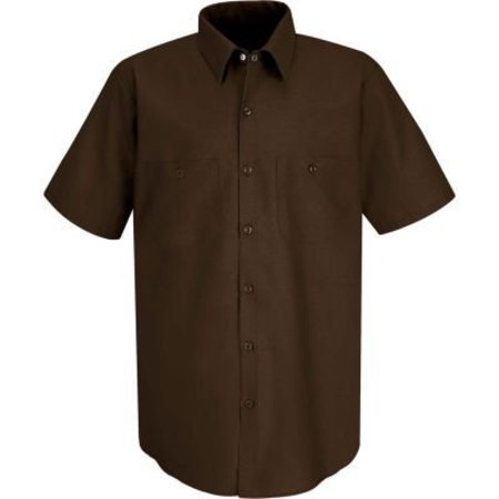 VF IMAGEWEAR Red Kap® Men's Industrial Work Shirt Short Sleeve Chocolate Brown M SP24 SP24CBSSM